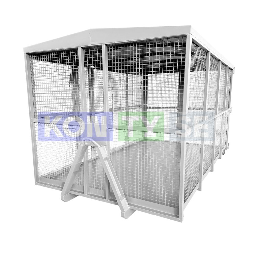 Hákový kontejner 16 m³ - Barva: Bílá RAL 9010