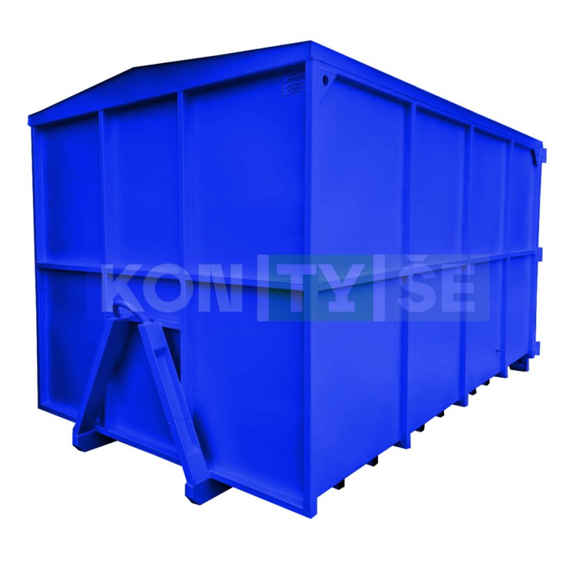 Hákový kontejner 14 m³ - Barva: Modrá RAL 5002