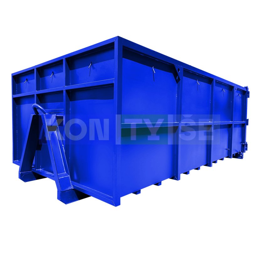 Hákový kontejner 12 m³ - Barva: Modrá RAL 5002