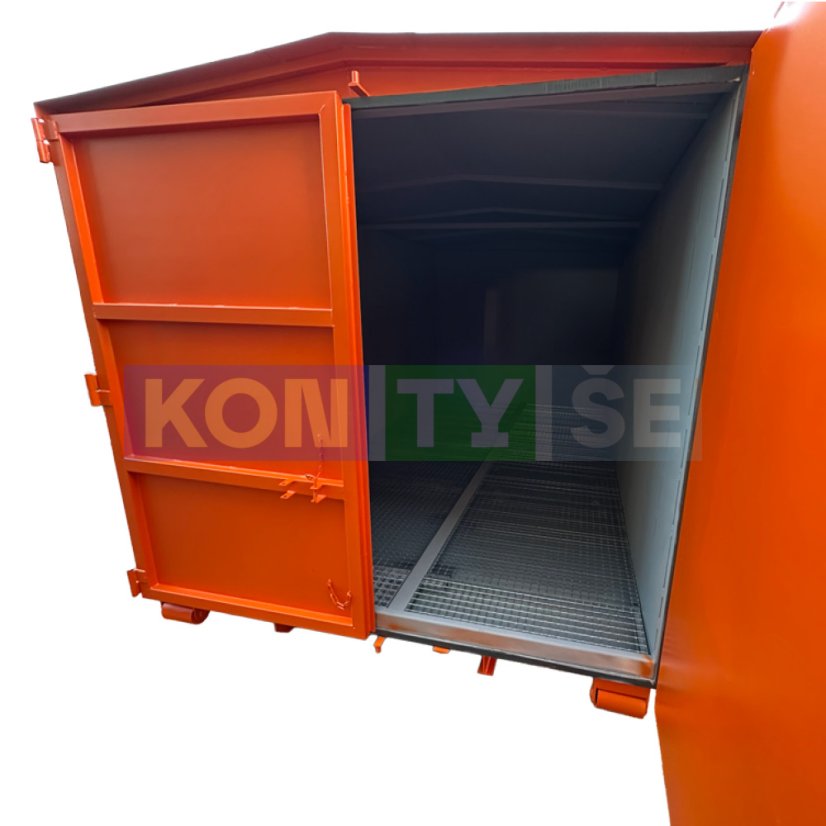 Hákový kontejner 14,5 m3 - Barva: Šedá RAL 7045