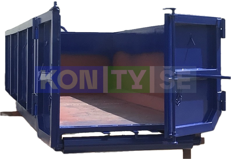 Hákový kontejner 3,8 m³ - Barva: Modrá RAL 5002