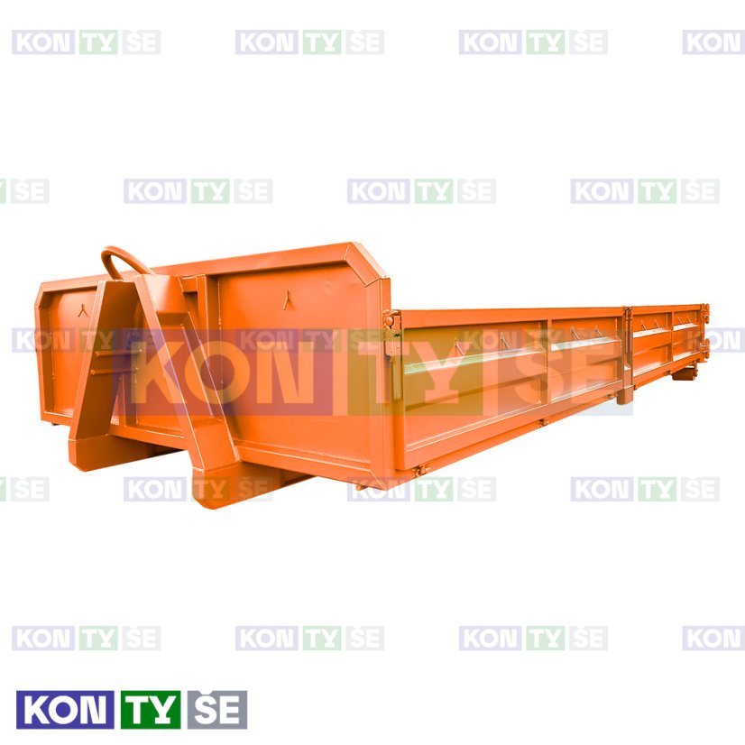 Hákový kontejner 4,56 m³ - Barva: Oranžová RAL 2004