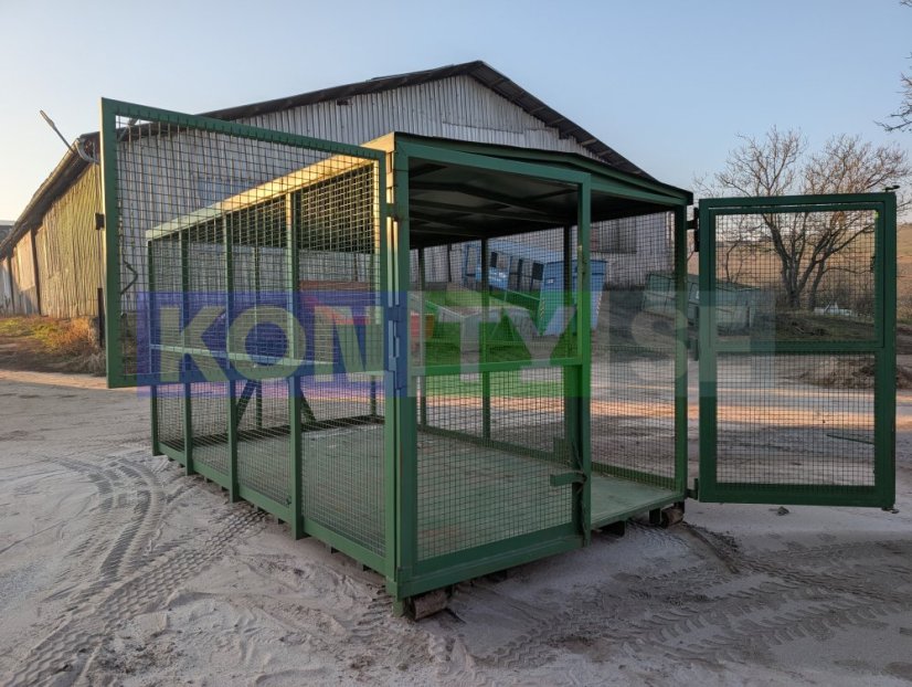 Hákový kontejner klecový 18,4 m3