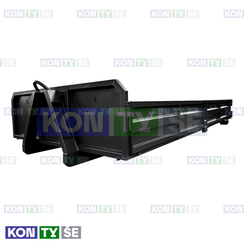 Hákový kontejner 4,32 m³ - Barva: Černá RAL 9005