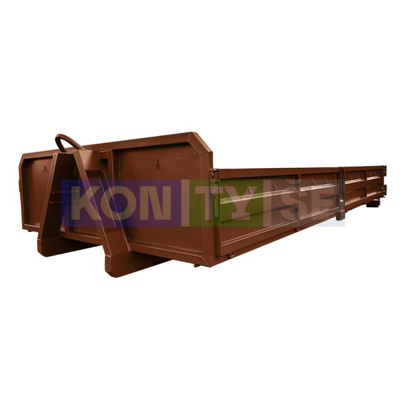 Hákový kontejner 5,4 m³ - Barva: Hnědá RAL 8011