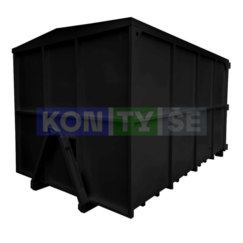 Hákový kontejner 16 m³ - Barva: Černá RAL 9005