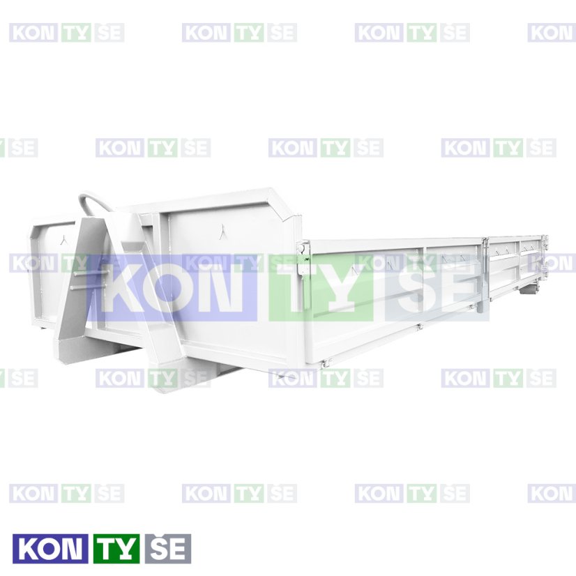 Hákový kontejner 5,1 m³ - Barva: Bílá RAL 9010