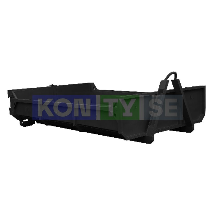 Hákový kontejner 3 m³ - Barva: Černá RAL 9005