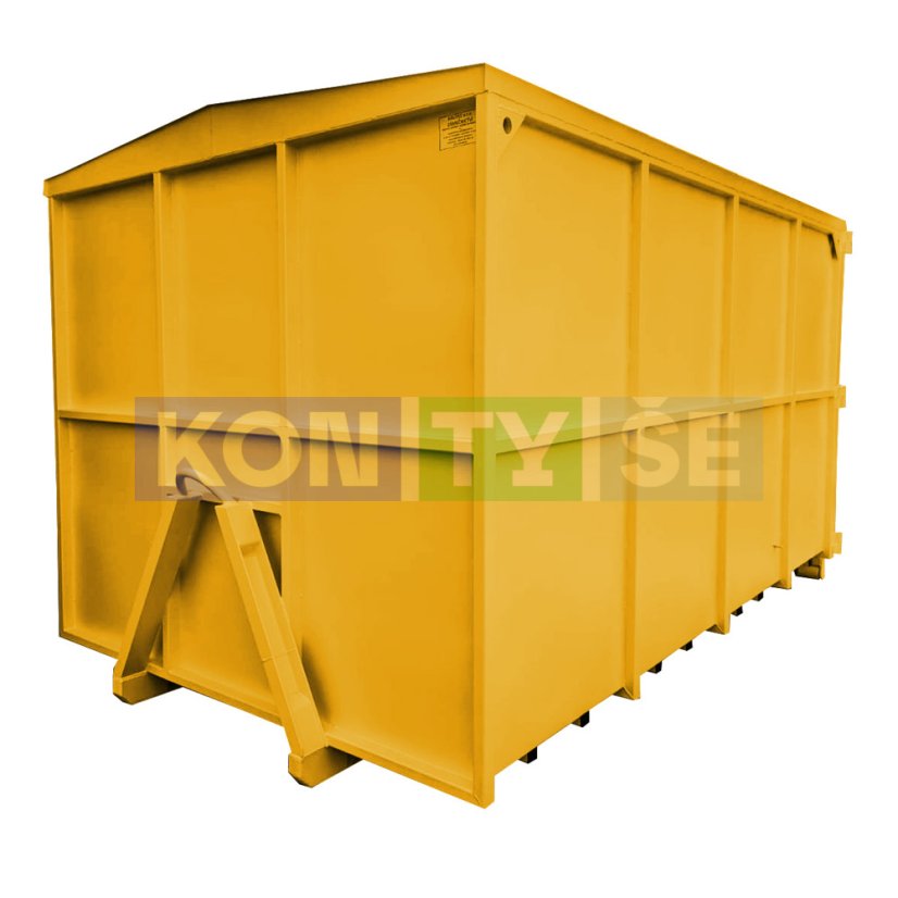Hákový kontejner 14 m³ - Barva: Žlutá RAL 1023