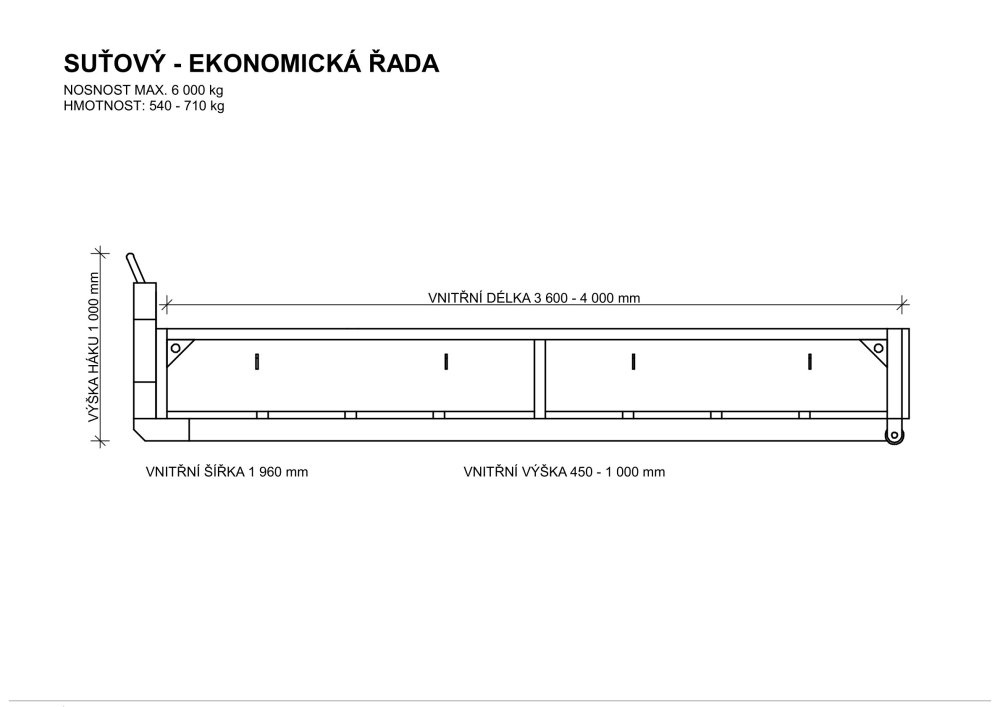 Ekonomická řada - suťový kontejner