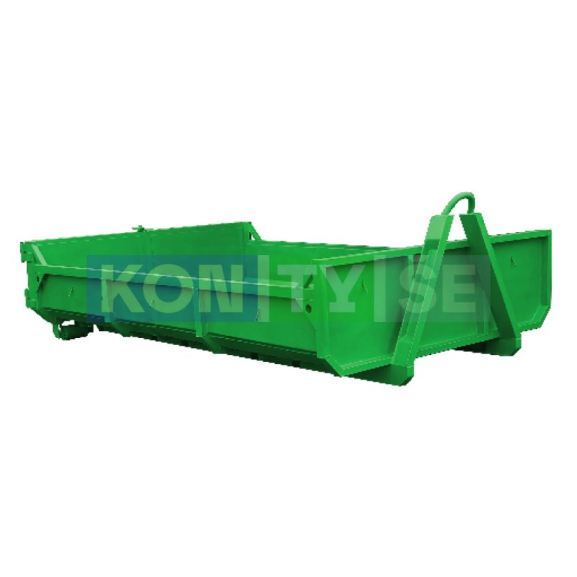 Hákový kontejner 6 m³ - Barva: Zelená RAL 6018