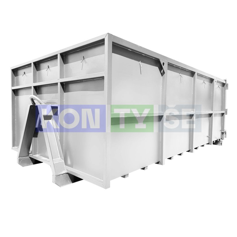 Hákový kontejner 11,3 m³ - Barva: Bílá RAL 9010