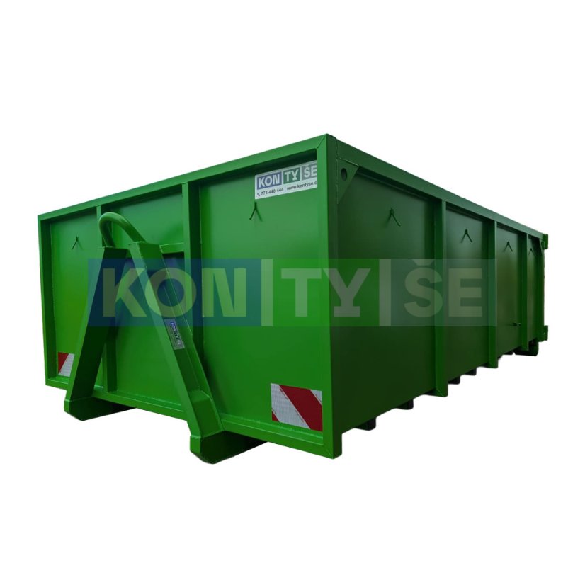 Hákový kontejner 7,6 m³ - Barva: Šedá RAL 7045