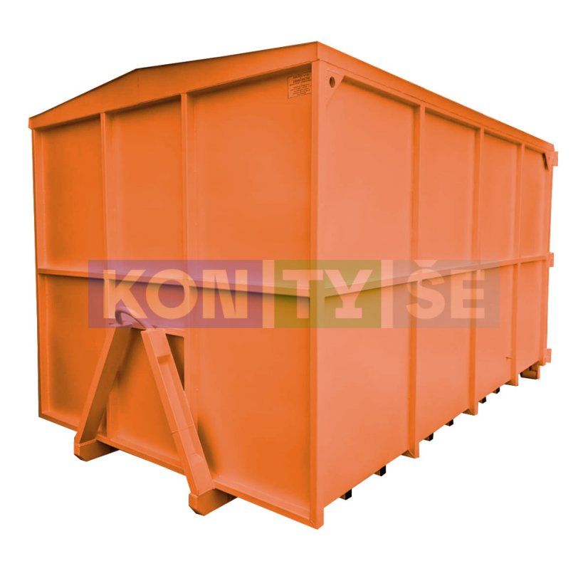 Hákový kontejner 16 m³ - Barva: Oranžová RAL 2004