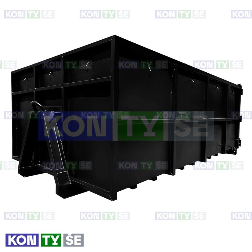 Hákový kontejner 9,5 m³ - Barva: Černá RAL 9005