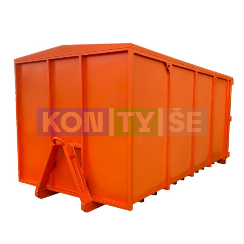 Hákový kontejner 14,5 m3 - Barva: Šedá RAL 7045