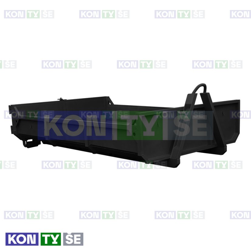 Hákový kontejner 6 m³ - Barva: Černá RAL 9005